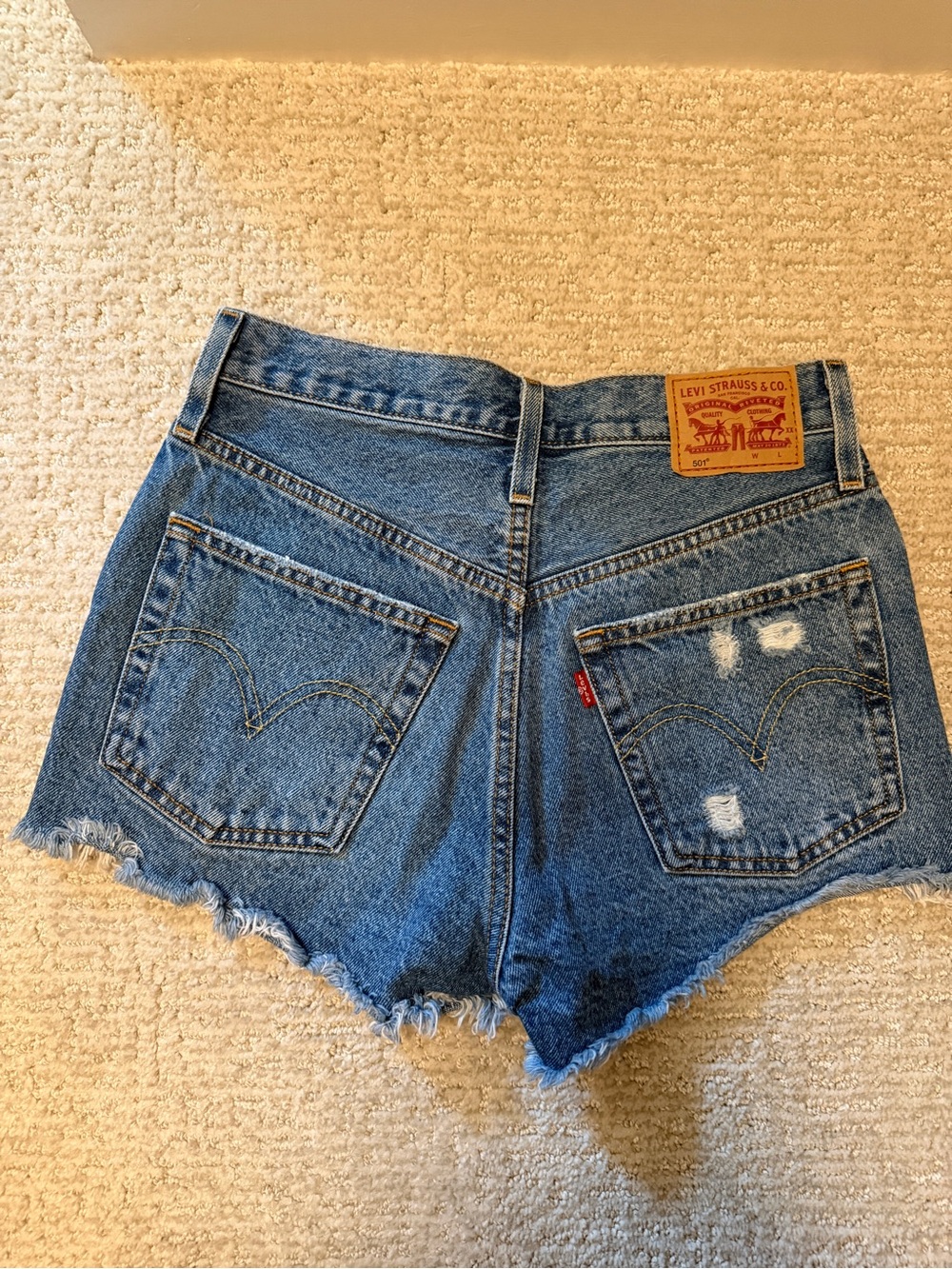 Levi's 501 Denim High-Waist Cutoff Shorts